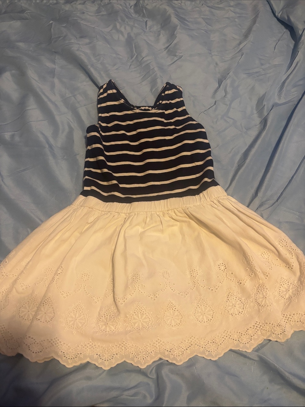 Navy Striped Tank Top Dress